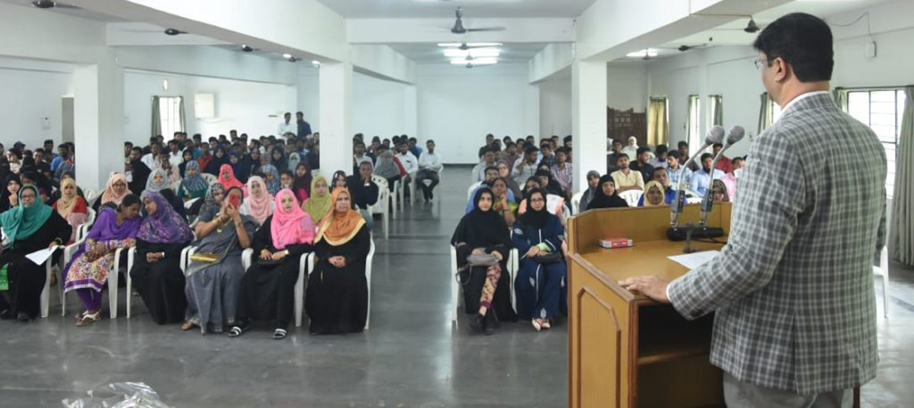 Shehbaz Ahmed taking a Session to students